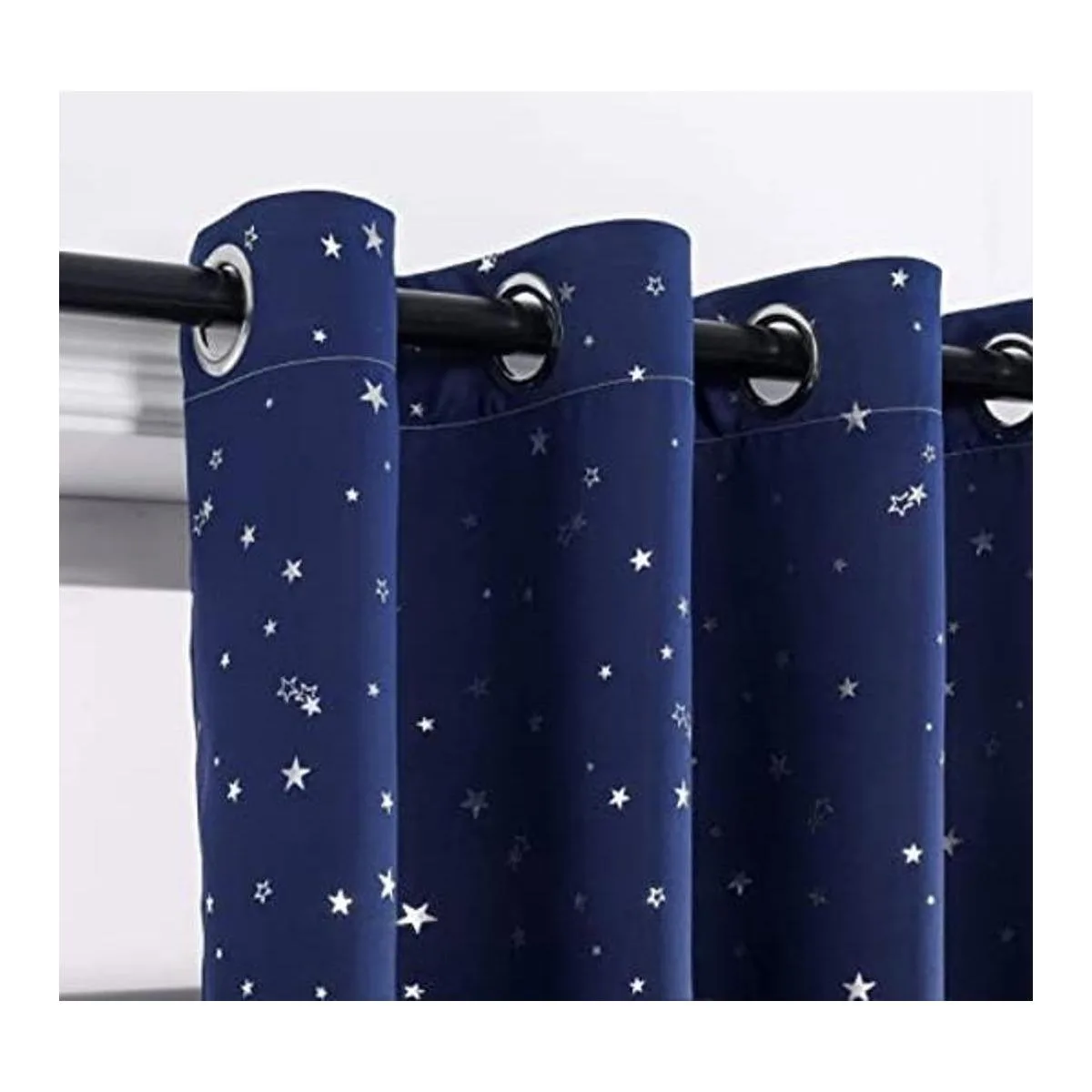 Autumn Dream Cortinas opacas con diseño de estrella azul