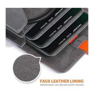 KF Concept Funda para filtro de lente bolsa de cuero_4