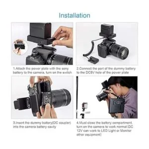 Fomito NPF970 F750 F770 F550 Adaptador de batería de_5