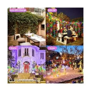 Tira de luces solares de Navidad para exteriores 2_4