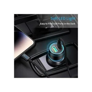 Meagoes Cargador de coche USB C rápido adaptador de_2