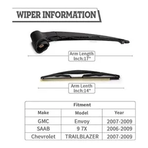 HODEE Juego de tuercas para limpiaparabrisas trasero de_2