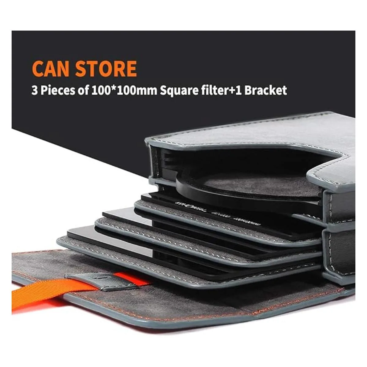 KF Concept Funda para filtro de lente bolsa de cuero_3