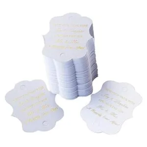 Kingsnow Paquete de 100 etiquetas de recuerdo de varita de_3