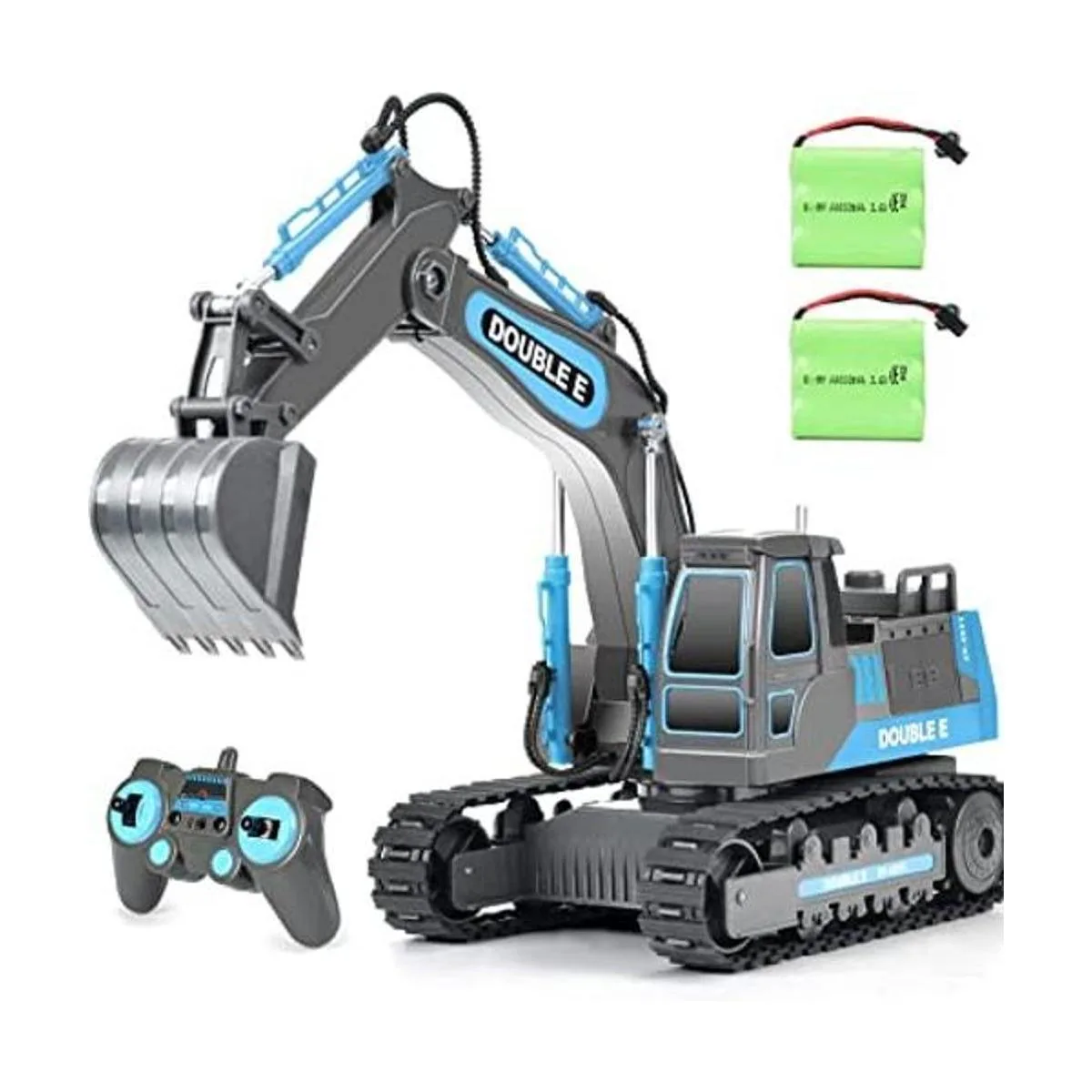 DOUBLE E Excavadora de control remoto 2 baterías_1