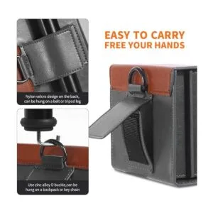 KF Concept Funda para filtro de lente bolsa de cuero_6