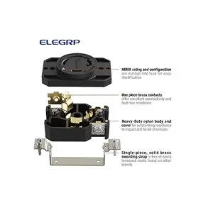 ELEGRP NEMA L530R Receptáculo de bloqueo salida de giro_3