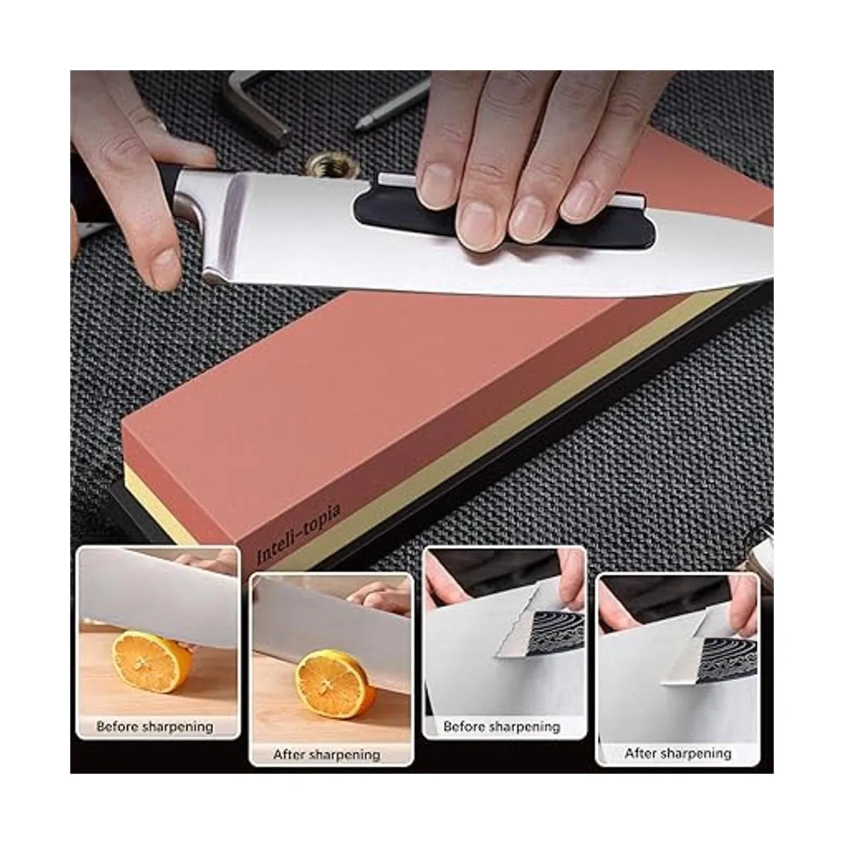 Juego completo de piedras afiladoras de cuchillos grano_5