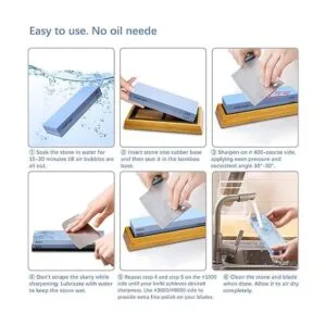 Juego completo de piedras afiladoras de cuchillos grano_4