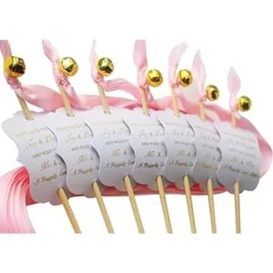 Kingsnow Paquete de 100 etiquetas de recuerdo de varita de_2