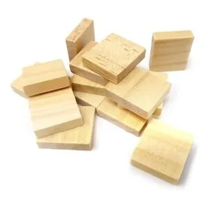 Honbay 100 piezas de madera en blanco sin terminar en