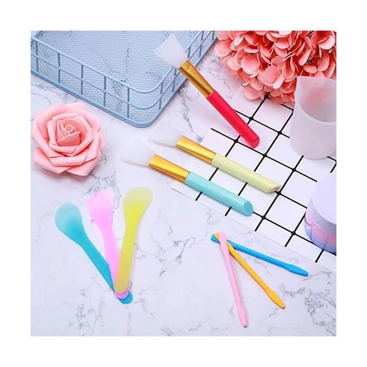 Kit de 12 varillas de silicona para remover brocha de