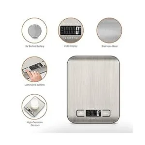 Crownful Báscula digital de cocina para alimentos 11 lb_3