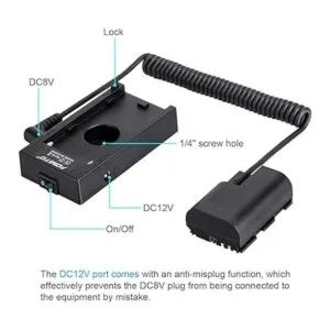 Fomito NPF970 F750 F770 F550 Adaptador de batería de_3