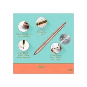 Oriday Bolígrafos de punta de bola de metal ligero 4_3