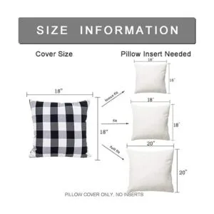 HOPLEE Juego de 4 fundas de almohada de verano de 18 x 18