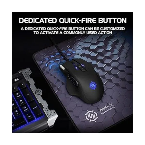 ENHANCE Theorem 2 MMO Gaming Mouse con 13 botones_5