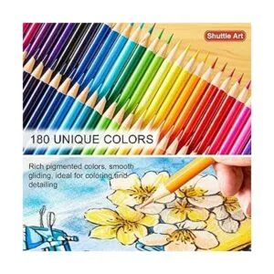 Shuttle Art 180 lápices de colores juego de lápices para