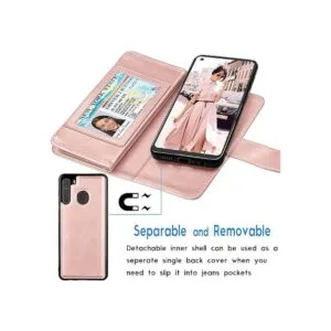 Tekcoo Funda para Galaxy A21 funda tipo cartera cuero_3