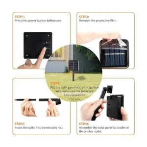 Paquete de 2 200 luces LED solares para exteriores_5