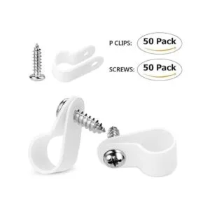 LOKMAN Paquete de 50 clips de montaje tipo P de cuerda de_6