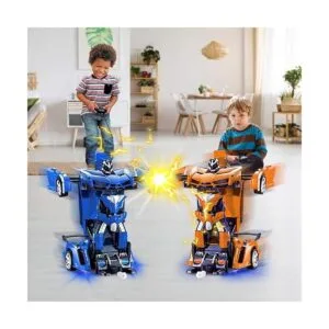 AMENON Robot de juguete con control remoto y luces de_4