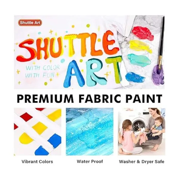 Shuttle Art Pintura de tela suave permanente de 18