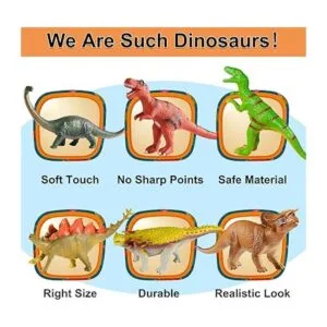 Tepsmigo Juguetes de dinosaurio suaves para niños de 3 a 5_2