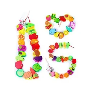 Montessori Juguetes educativos de cuentas de madera para_1