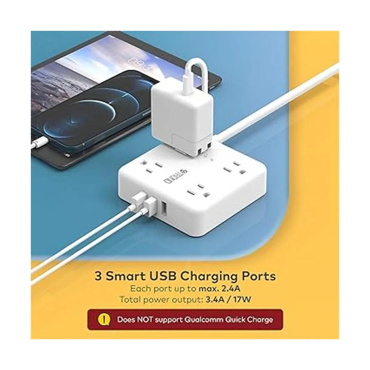 TROND Protector de sobretensiones USB cable de extensión_3