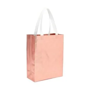 Bolsa reutilizable para compras grande oro rosa 20