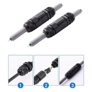 Conector de caja de derivación de 3 pines resistente al_3