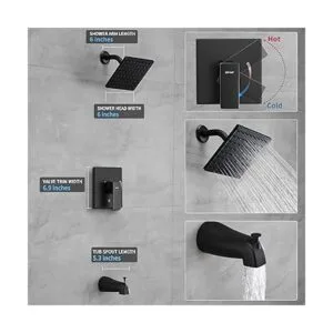 Esnbia Kit de bañera de ducha juego de grifo de bañera y_3