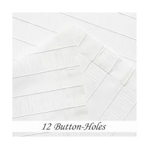 Central Park Cortinas de ducha blancas recogidas con_3