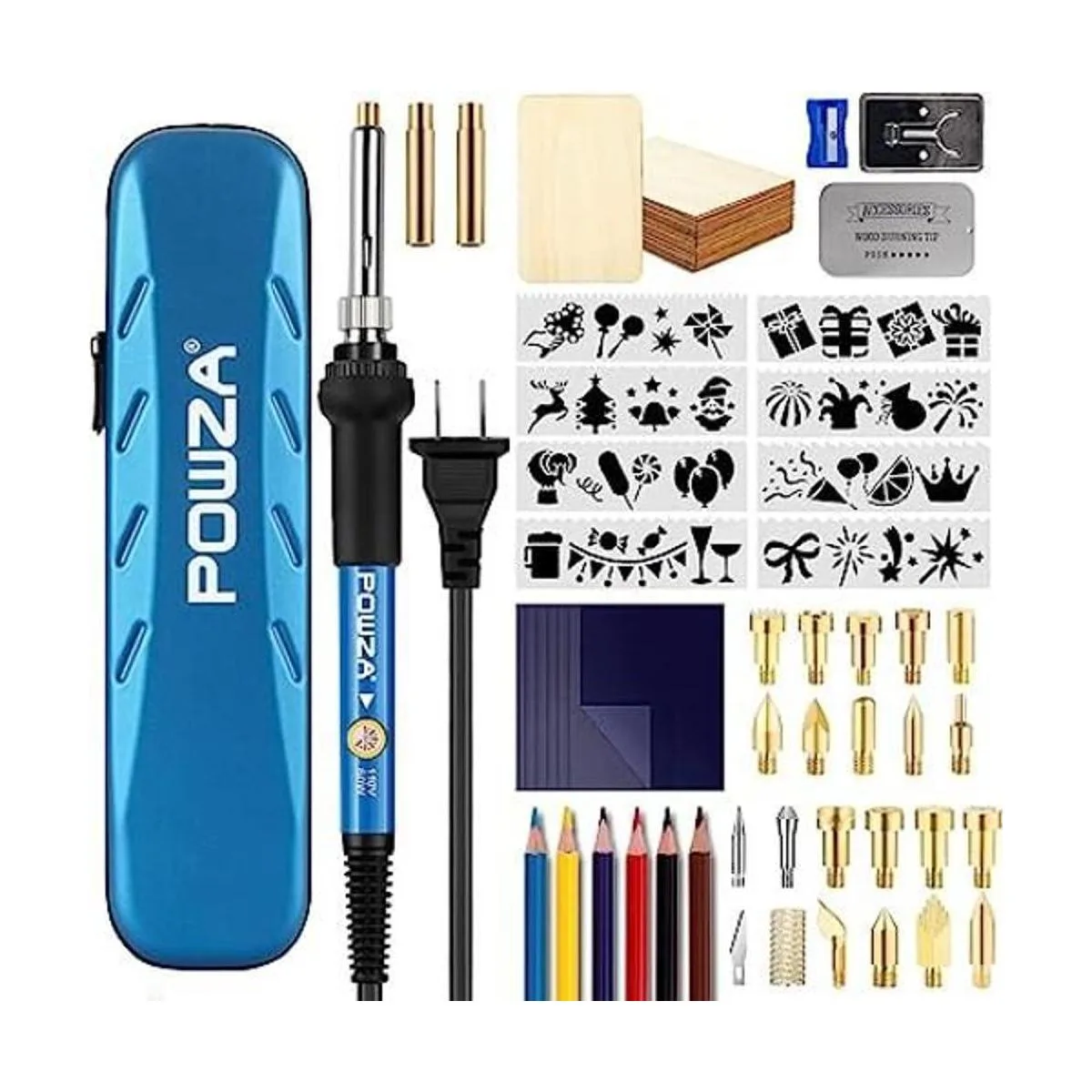 Kit de 72 piezas de combustión de madera para_1