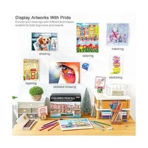 Shuttle Art 180 lápices de colores juego de lápices para