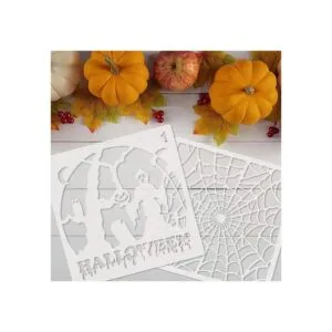 Adurself Plantillas de Halloween de 7.8 x 7.8 pulgadas 9