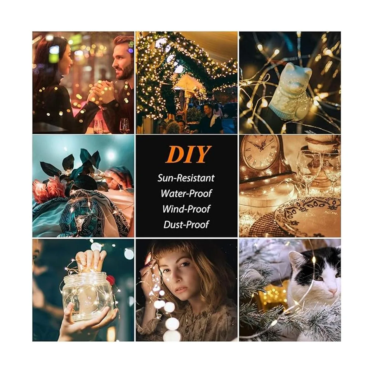 Paquete de 2 200 luces LED solares para exteriores_2