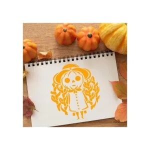 Adurself Plantillas de Halloween de 7.8 x 7.8 pulgadas 9