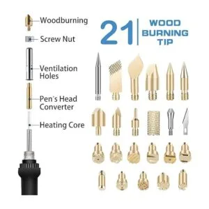 Kit de 72 piezas de combustión de madera para_2