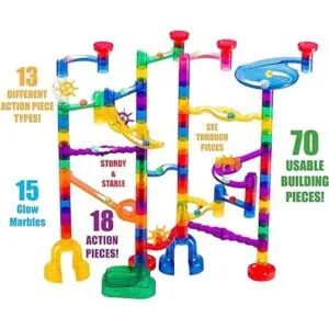 Marble Genius Glow Marble Run Juego de 115 piezas_2