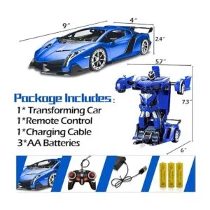 AMENON Robot de juguete con control remoto y luces de_6