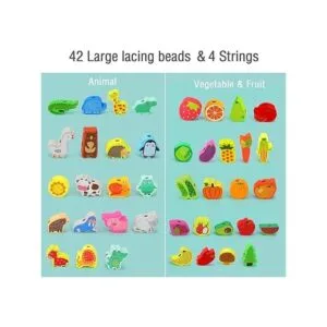 Montessori Juguetes educativos de cuentas de madera para_2