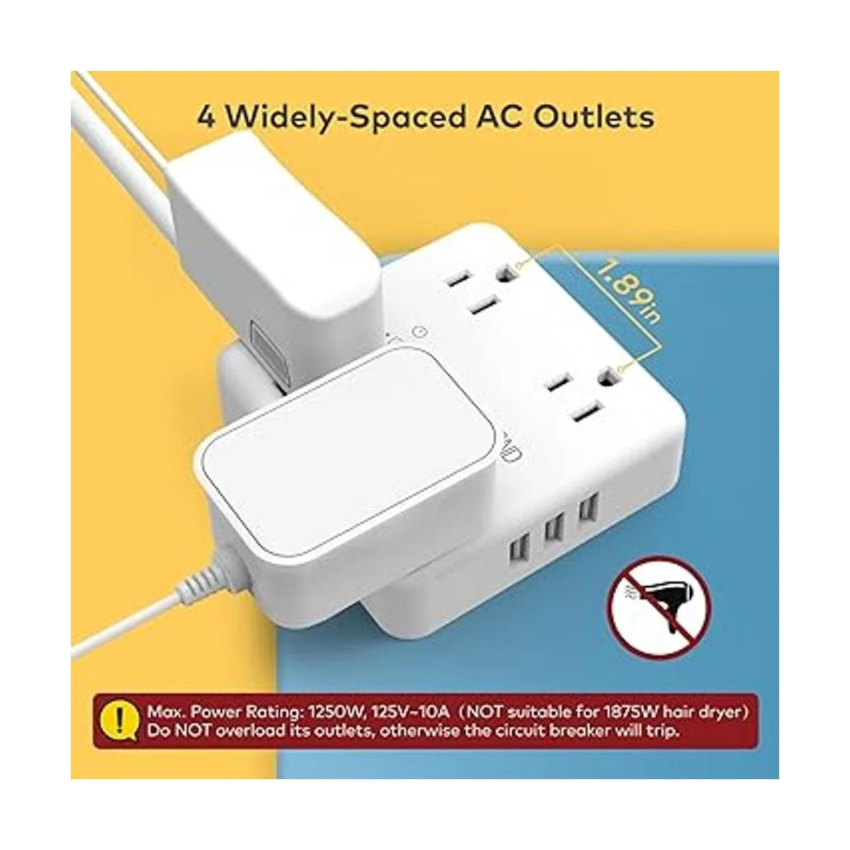 TROND Protector de sobretensiones USB cable de extensión_2