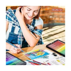 Shuttle Art 180 lápices de colores juego de lápices para