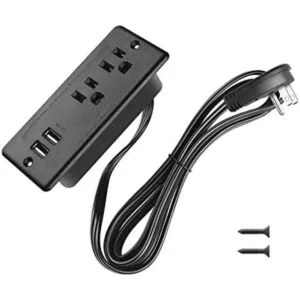 Regleta de alimentación empotrada enchufe plano de_1