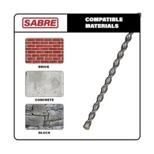 Sabre Tools Broca de martillo giratorio SDS Plus de 34_3
