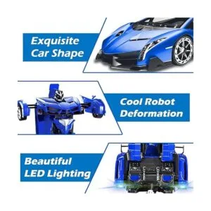AMENON Robot de juguete con control remoto y luces de_5