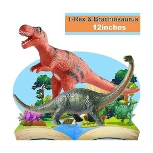 Tepsmigo Juguetes de dinosaurio suaves para niños de 3 a 5_3