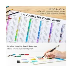 Lápices de colores profesionales de 174 colores juego de